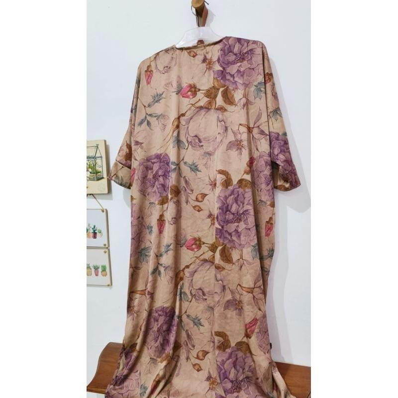 kardigan jumbo raya long outer bigsize motif bunga 9