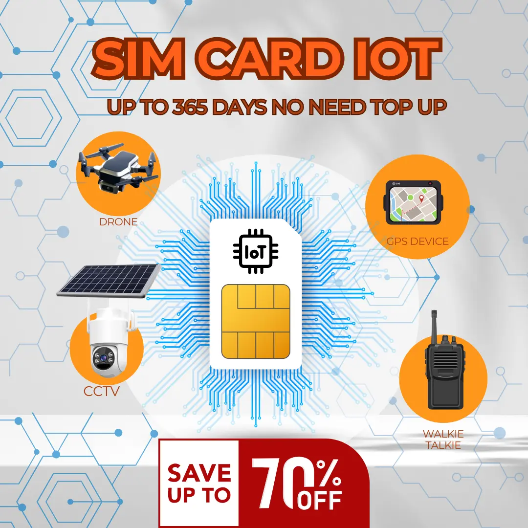 M2m IoT SIM Card: 12 months EXPIRE DATE  SUITABLE FOR GPS,WALKIE TALKIE CCTV, DRONE ETC