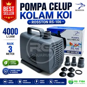 Pompa celup kolam koi Rosston RS 106 Naik 3 meter