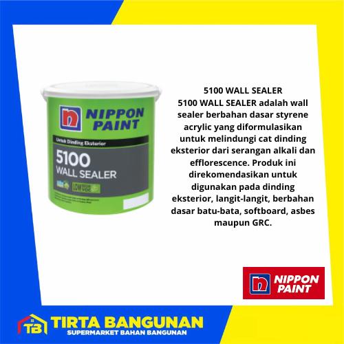 Gambar NIPPON PAINT 5100 WALL SEALER 2,5 LITER CAT DASAR DINDING EXTERIOR dari Tirta Bangunan Kota Depok Tokopedia