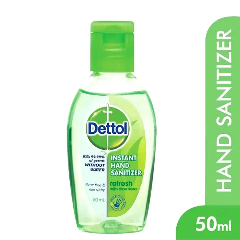 Dettol Hand Sanitizer Refresh with Aloe Vera 50mL Pembersih tangan praktis dan cepat tanpa di bilas 0