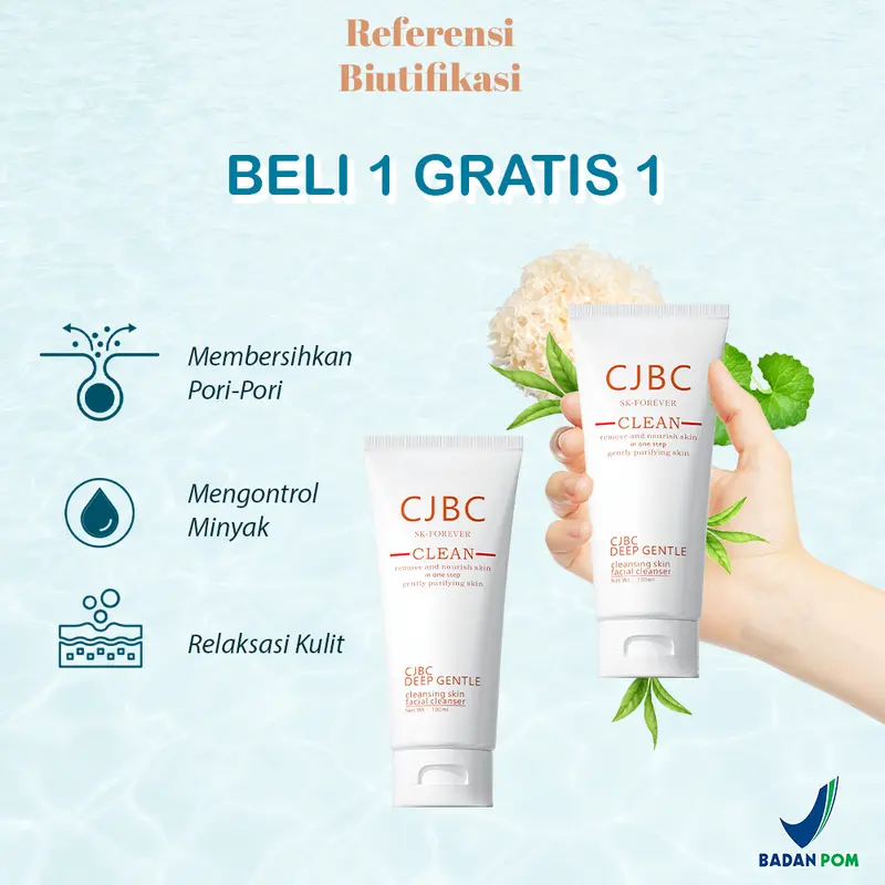 CJBC SK-FOREVER Buy 1 Get 1 Deep Gentle Cleansing Skin Facial Cleanser Remove and Nourish Skin in One Step Gently Purifying Skin Facial Cleanser Facial Wash Pembersih Wajah dari CJBC Kosmetik Extract Perawatan 0