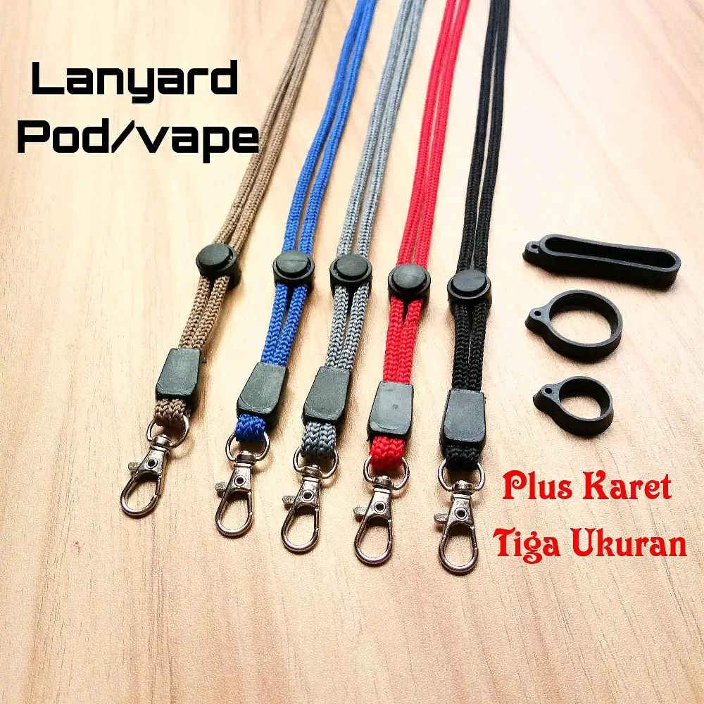 Lanyard Tali Gantungan podz, hp, id card dll. Oring 3 ukuran murah bisa cod