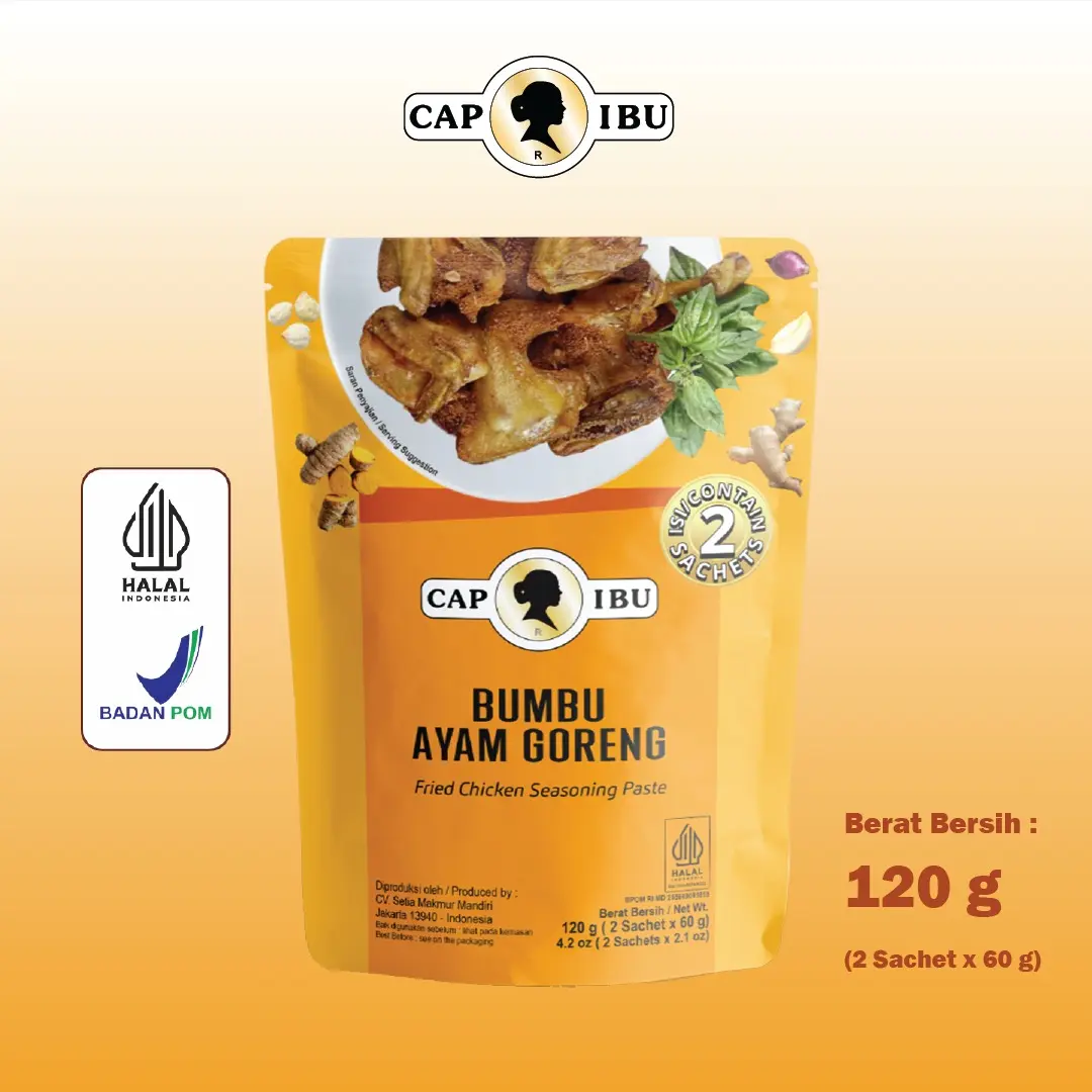CAP IBU Bumbu Ayam Goreng Pouch 120gr