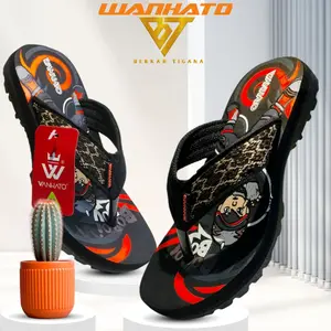 SENDAL JEPIT GUNUNG ANAK LAKI-LAKI WAHATO USIA 4 TAHUN SAMPAI 7 TAHUN KARAKTER KARTUN BOBOY