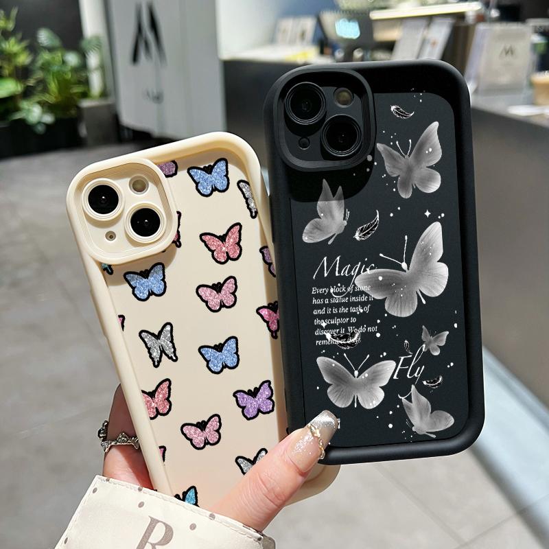 Casing Hp Untuk OPPO A5 2020 OPPO A9 2020 Case Casing Silikon Softcase Kasing HP Kesing pola kupu-kupu cantik Cesing 8
