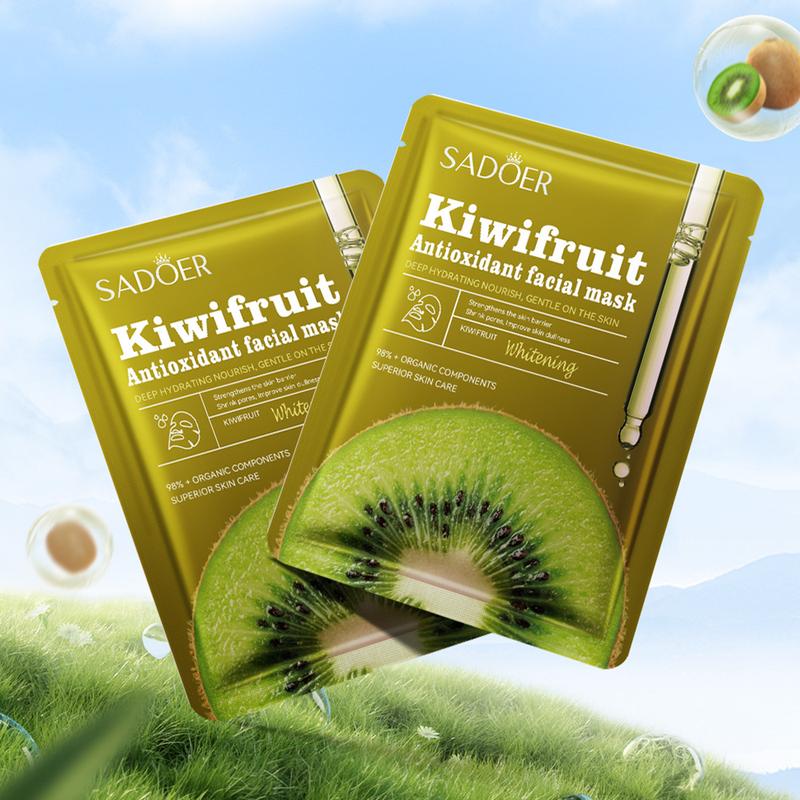 Green Tea Fruit Essence Mask mặt nạ trà xanh dưỡng ẩm sâu, làm dịu da khô, cấp nước mềm mịn da mặt