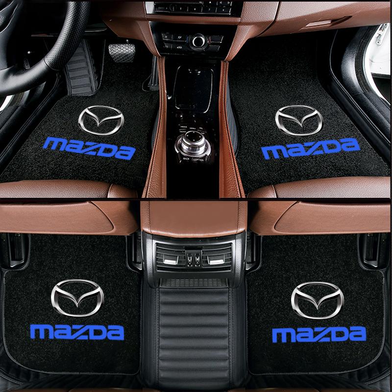 Thảm Trải Sàn Ô Tô, 4 Cái, Đệm Lót Chân Thảm Ô Tô Thích Hợp Cho Mazda BT-50, Mazda3, CX3, CX9, CX5, CX8, Mazda6, MX-5, CX30, Tấm Lót Ô Tô Cho Thảm Trước Và Sau Ô Tô Tấm Bảo Vệ Chân