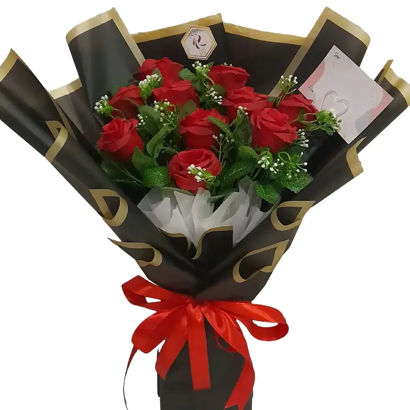 Buket Bunga Mawar Merah (putik )/Buket Wisuda/Buket Tunanagan ( 4 ) 1