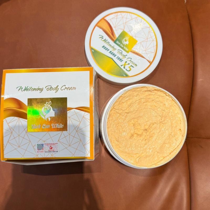 MẪU MỚI X5 HỘP KEM BODY X5 BÍCH CAO WHITE 200Gr HỖ TRỢ DƯỠNG TRẮNG LÀM ĐỀU MÀU DA ,HỖ TRỢ DƯỠNG ẨM DA CÓ THỂ TRÚNG VÀNG VÀ LỘC