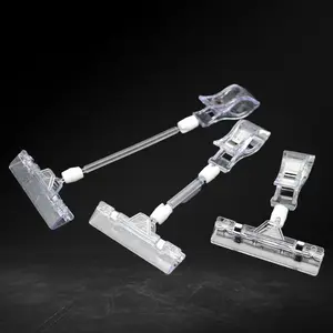 11 & 16 cm Jepitan Price Tag Kristal Bening – Penjepit Label Harga Akrilik Promo Obral