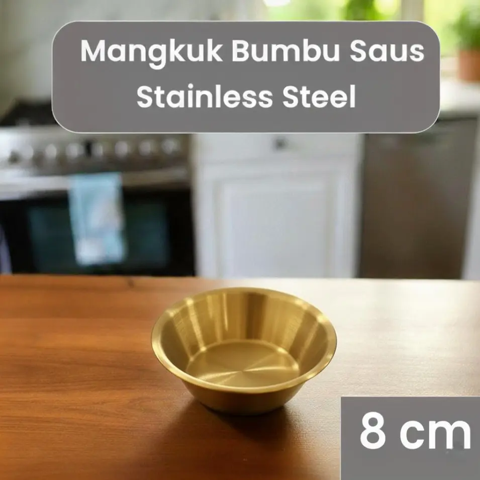 ALRY Mangkuk Bumbu Saus Stainless Steel Western Seasoning Bowl - YX-304