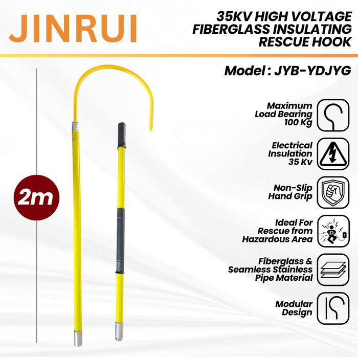 Gambar Rescue Hook Insulated 1.5–3m – Tongkat Evakuasi Darurat Tegangan Tinggi Kuning dari gudangsafetycom Kota Administrasi Jakarta Barat Tokopedia