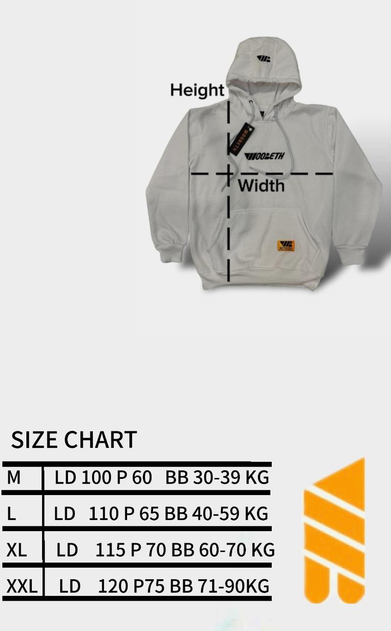Product Introduction of Hoodie Woobeth Sweater hoodie Unisex jumper premium  Fleece tebal bordir timbul pria wanita Distro Lokal 0