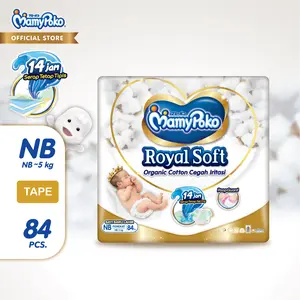 MamyPoko Perekat Royal Soft Organic - Popok Perekat NB - 84