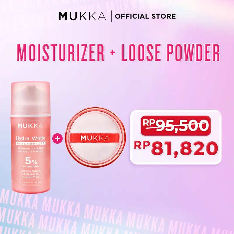 [BEST SELLER] Mukka - Hydra White Moisturizer + Matte Loose Powder 0