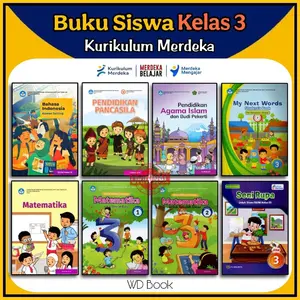 [ Resmi Diknas ] Buku Paket Pelajaran Siswa Kelas 3 SD Kurikulum Merdeka Kurmer