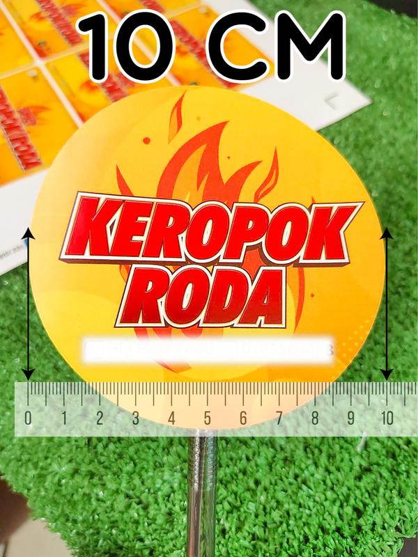 10cm Sticker Produk | Sticker Makanan | Label Produk | Mirrorcoat ...