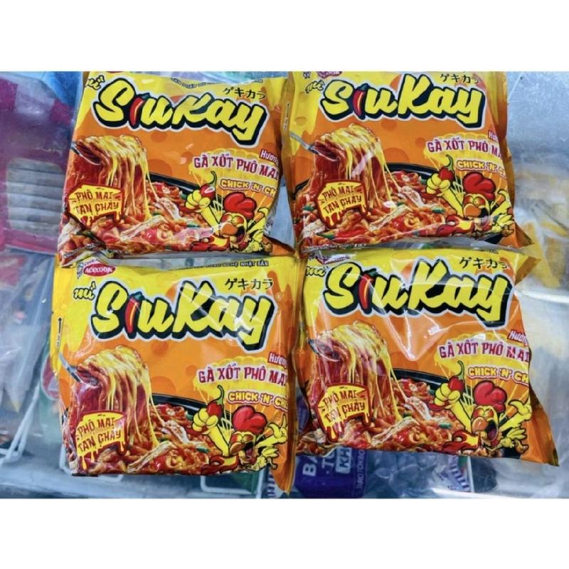 Combo 5 gói mì Siukay vị gà phô mai bò hải sản mẫu mới siêu hấp dẫn