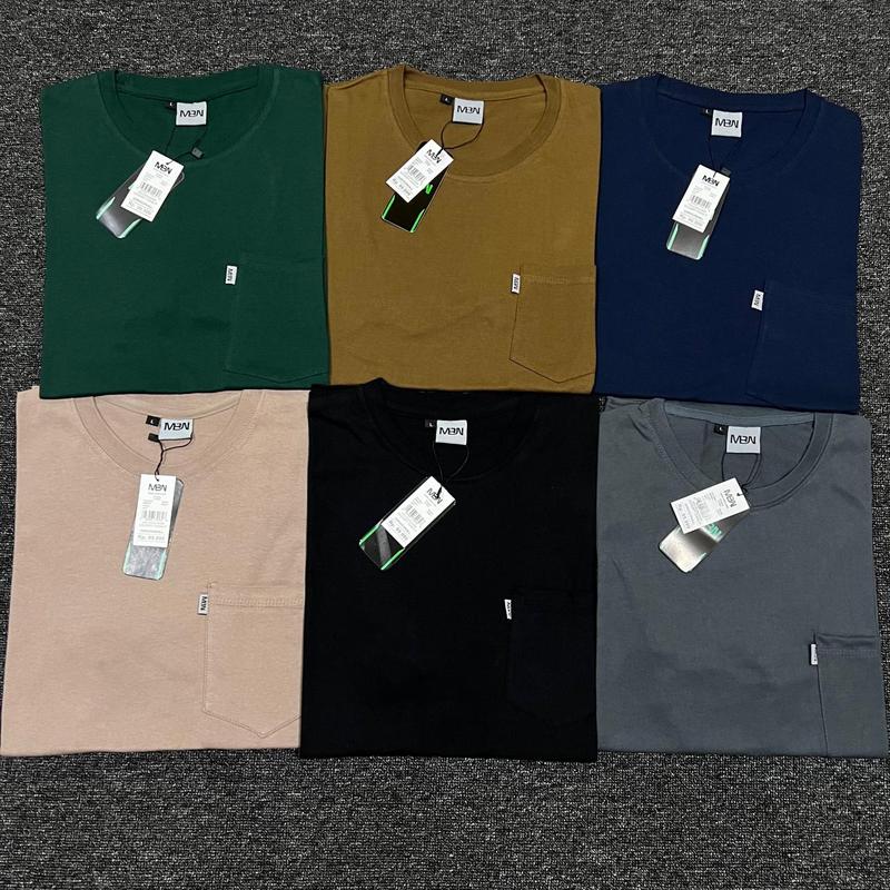 Product Introduction of (Paket isi 4 Pcs) Kaos Pocket Saku MBN Pria Wanita Fashion Army Cream Distro Hitam Katun 30