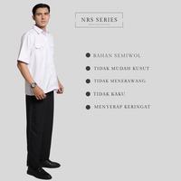 Gambar NRS Series - Seragam Pemda Pria Hitam Putih Baju PDH Pegawai Negeri Guru PNS - SET PUTIH KITAM PRIA, S dari NRS Series_NEW Kab. Tasikmalaya 5 Tokopedia