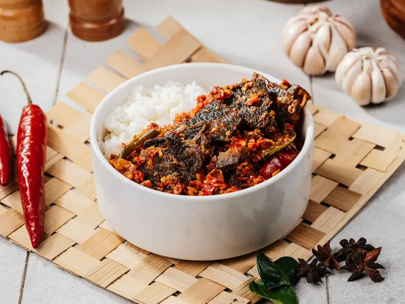 Gratis Ongkir Dendeng Sapi Baladonesia 200gr / Oseng mercon Daging  / sambal balado pedas enak lembut dan gurih tanpa bahan pengawet 3