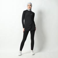 Gambar HIA Everywear Shafa Body Fit Top Bahan Hacktive Fabric Atasan Muslim Panjang Baju Warna Hitam - Hitam, M dari HIA EveryWear Kota Bandung 1 Tokopedia