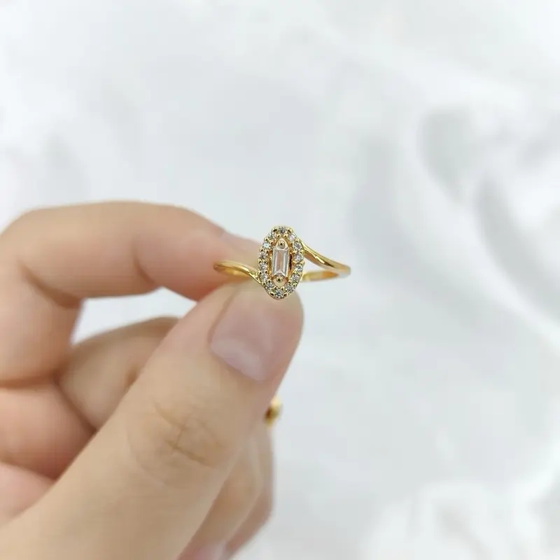 Beli 2 produk apapun gratis 1 - Cincin wanita aksesoris Cincin permata oval C1086 Perhiasankita aksesoris tahan lama 1