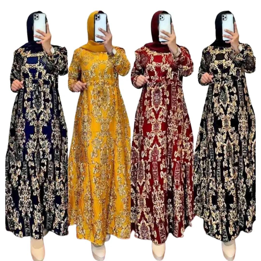 Gamis Hyget Panjang Maxi Wanita Terbaru Motif Sultan Serut Samping Dress Nyaman Variasi - Gamis Muslim Murah Hitam Gaun Gamis Daster Dewasa Remaja
