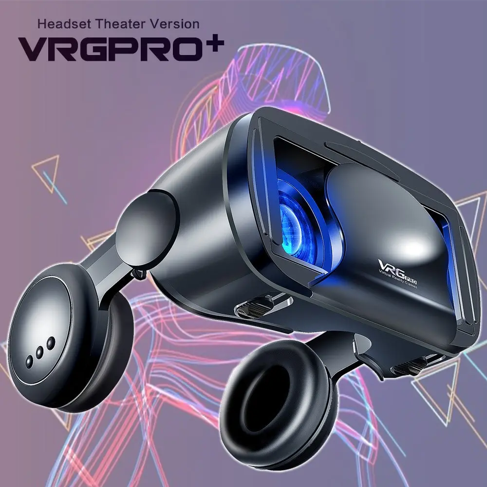 Box 3D Virtual Reality Glasses with Headphone - VRGPRO+