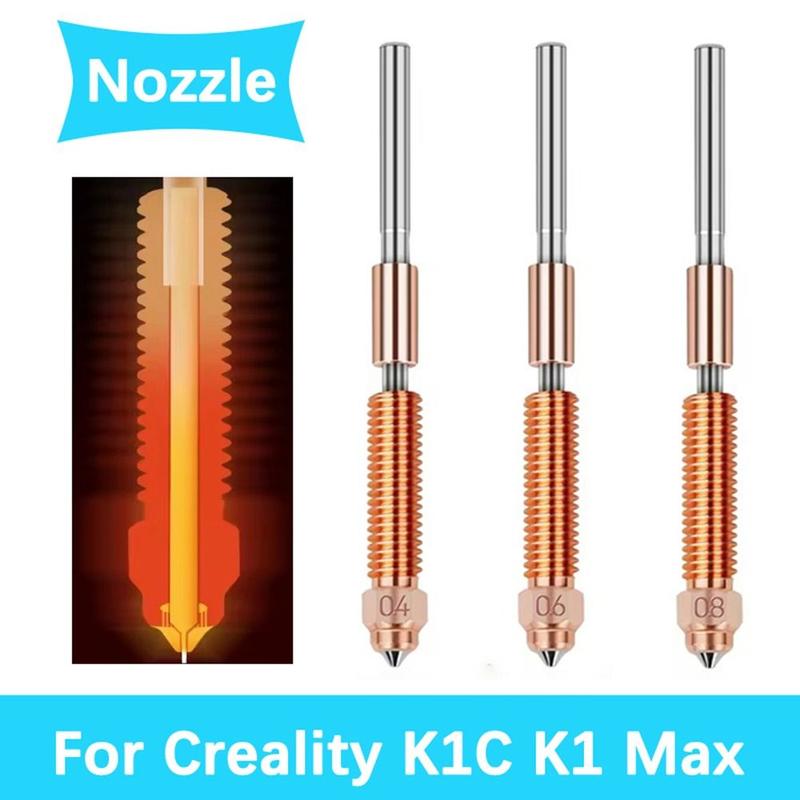 1 cái Bền bỉ 0.2/0.4/0.6/0.8/1.0mm Đầu phun máy in 3D Thép đã tôi cứng Đồng…