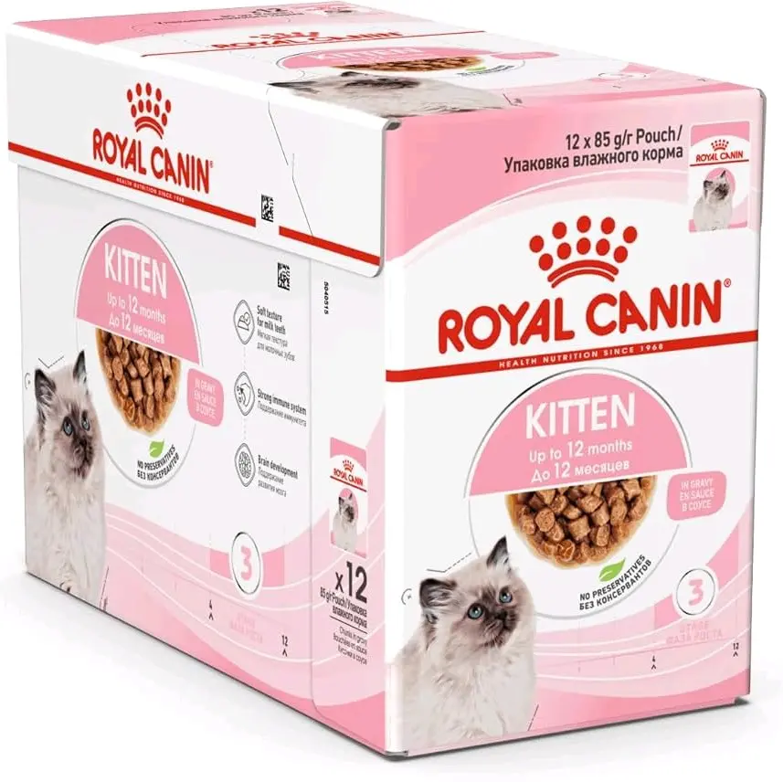 Royal Canin Wet Range Kitten (85g x 12 pouches) Wet Cat Food Pouch