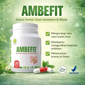 ambefit herbal alami 20 kapsul untuk mengatasi sembelit