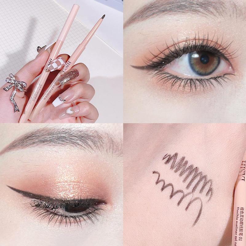 Product Introduction of 5 Colors Matte Eyeliner Gel Pen/ Waterproof Lasting Eyeliner Red Smooth Women Black Eyes K9J4 24