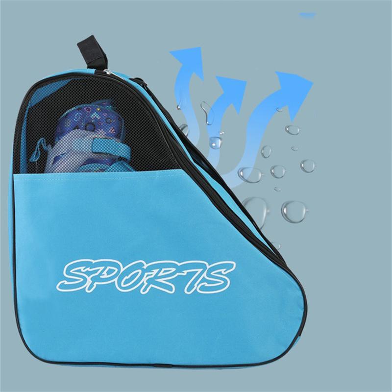 Product Introduction of 1PC Large Capacity Breathable Portable Roller Skates Bag Ice Skating Bag Large Capacity Breathable Inline Skates Bag Skates Storage Bag Skating Shoes Bag 22