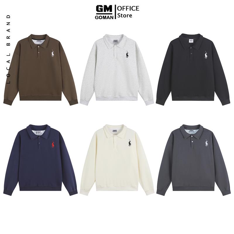 Deal Mở Bán Áo SWEATER Polo Nỉ 2da Cao Cấp Nam Nữ - Hình Thêu Ngựa Sang Trọng - GOMAN