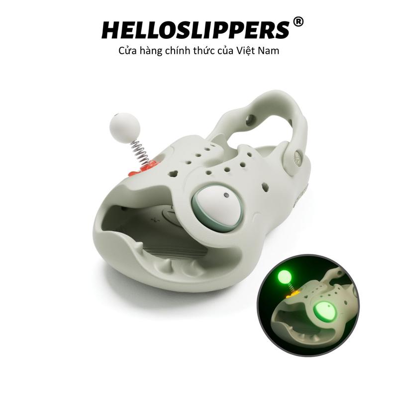 HelloSlippers Mr Skully - Lò xo xác sống, phát sáng trong bóng tối, dép Skully, Siêu Mềm, Chất Liệu EVA Thân Thiện Với Môi Trường, Giày Đám Mây Cho Nam Và Nữ, Trong Nhà Và Ngoài Trời
