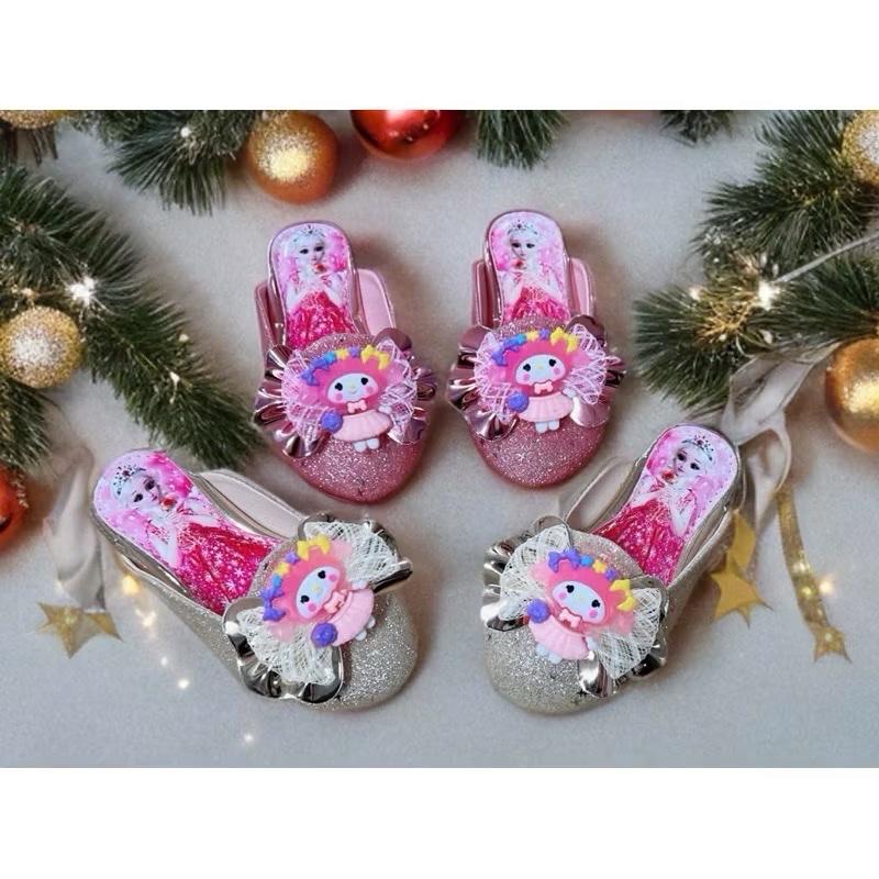   Siêu ưu đãi giáng sinh  Dép Sục búp bê ánh nhũ cho bé gái hoạt hình ngẫu nhiên siêu dễ thương,siêu nhẹ,siêu bền 