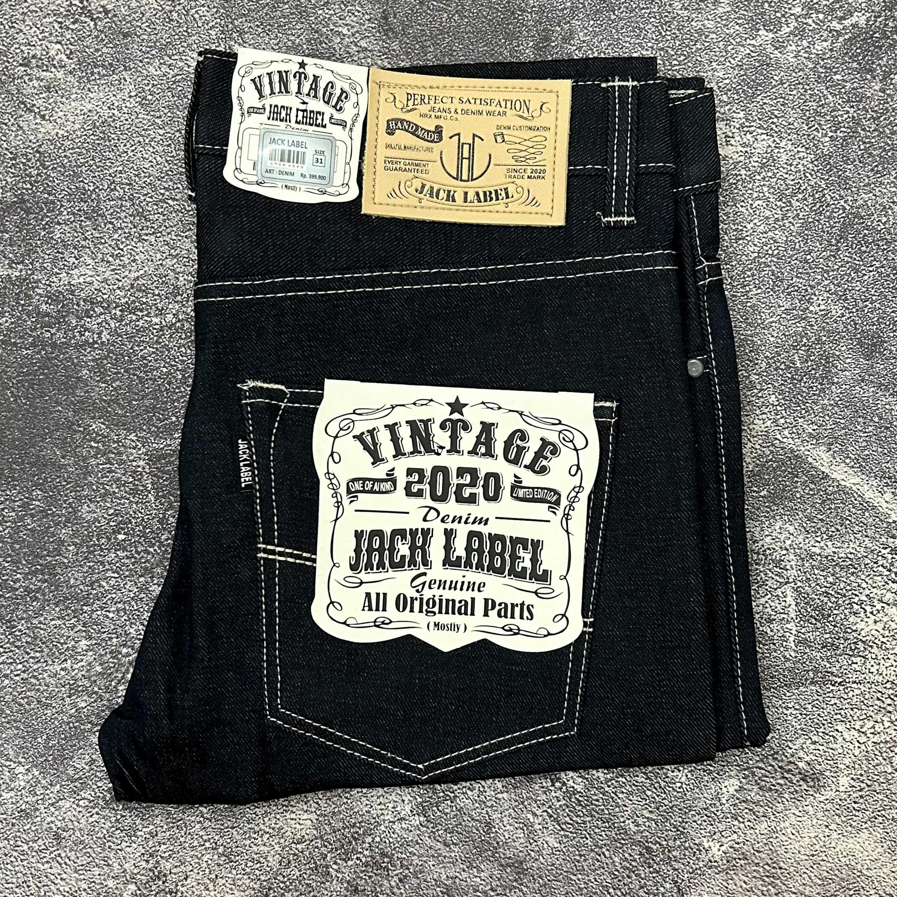 CELANA DENIM SELVEDGE ORIGINAL JACK LABEL JEANS SALVADGE CELANA DENIM SELVEDG 14Oz