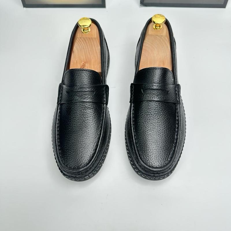 Giày Mọi Lười M3 Da Bò Cao Cấp Chống Trơn Chống Trượt Da Khâu Liền Đế Nam Nam - Size 38-44 - Cao Su