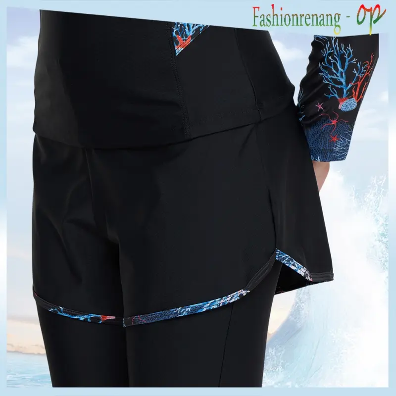 31012 Baju Renang Wanita/Baju Renang Dewasa/Baju Renang Muslim/D Piece Fashion Dewasa Baju Renang Lengan Panjang Pakaian Selam/Baju Renang dengan Hijab 5