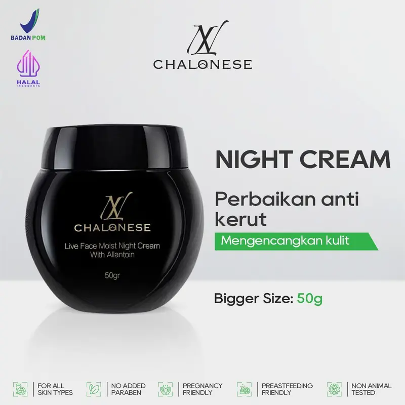 CHALONESE WHITENING&ANTI AGING SET (1SET MOISTURIZER+TONER) MEMBANTU MENGENCANGKAN WAJAH ,MELEMBABKAN WAJAH,ANTI KERUTAN Hitam Facial Pencerah Mencerahkan Perawatan Cleansing Muka Memutihkan 3