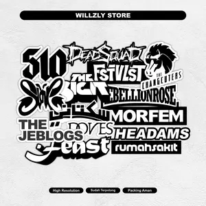 15 PCS STICKERPACK BAND VIRAL SUDAH TERPOTONG - Sticker Helm Hp Laptop DLL