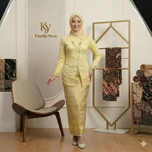 kebaya pesta kondangan set songket lilit ukuran m l xl xxl Setelan