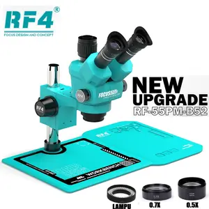 MICROSCOPE TRINOCULAR RF4 RF 55PM-B52 / RF4 RF4 55-B52 PLUS LAMPU 144 LED ORIGINAL