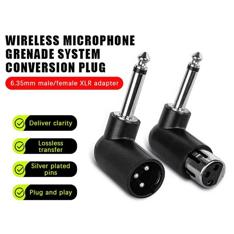 xlr đến 6 a. 35 mm bộ chuyển đổi âm thanh phải góc cắm chuyên nghiệp bộ chuyển…