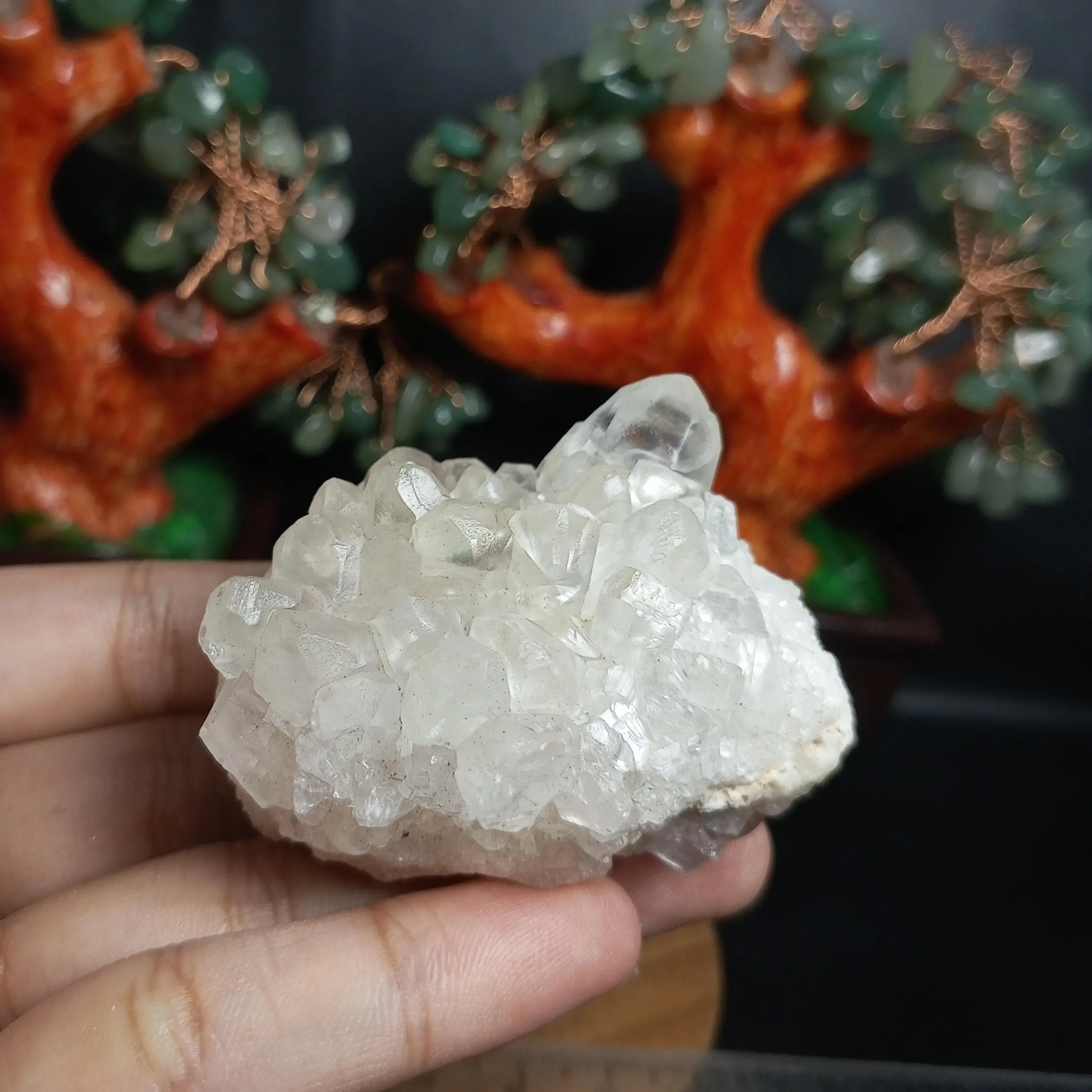Natural Calcite Cluster Reiki Healing (5) Batu Asli Alam