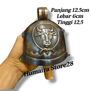 Kluntung Gentho Sapi Kuningan Bel Lonceng Pintu Pagar Bell Klontongan Sapi Gold