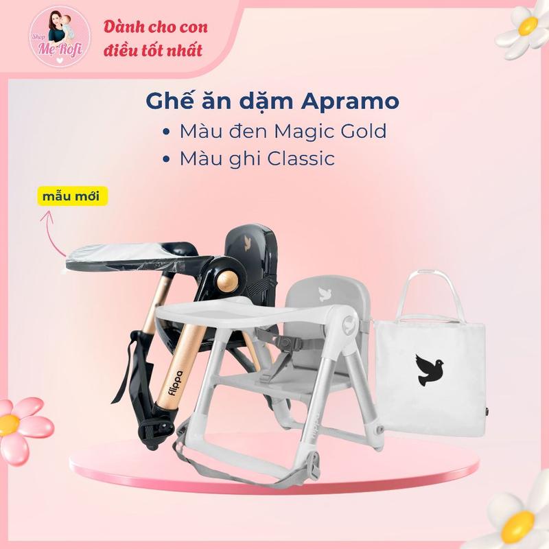 Ghế ăn dặm gấp gọn chính hãng Apramo Flippa Dinning Booster - Mẹ Rofi