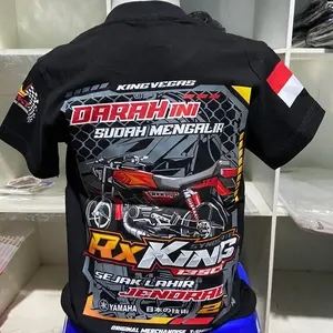 T-Shirt RxKing 135cc motif Sejak lahir darah ini sdh mengalir jiwa rx king